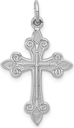 Diamond2Deal 14k White Gold Cross Pendant