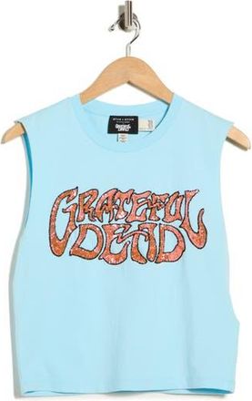 Alice & Olivia Micah Embellished Muscle Tank in Carolina Blue Multi at Nordstrom Rack, Size X-Small/small