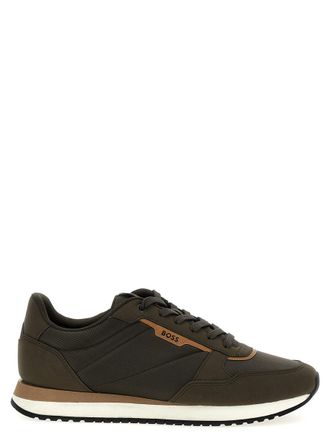 Hugo boss saturn trainers brown best sale