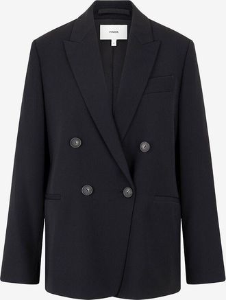 Vince Zweireihiger Cr&ecirc;pe-Blazer