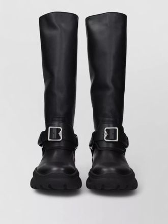 Burberry leather tall boots