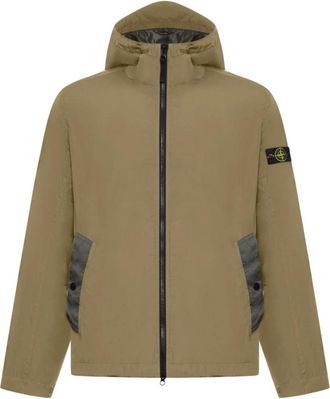 Stone Island Fitness, Dames, Groen, XL, Hooded Zip Jacket