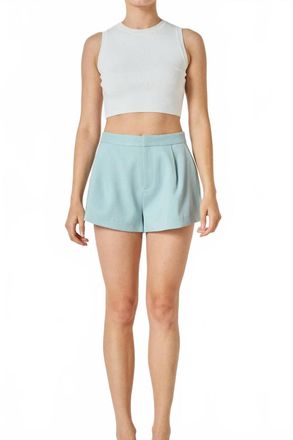endless rose Womens Kathy Short In Stone Wash Blue