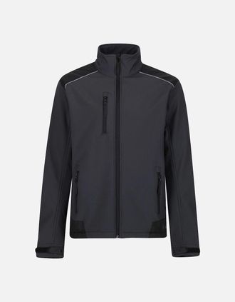Regatta Mens Regatta Mens Sandstorm Workwear Softshell Jacket - Grey - Size: 38/Regular