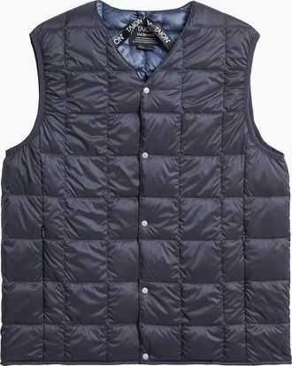 TAION Mens TAION Original V Neck Down Vest - Navy - Size: 38/Regular