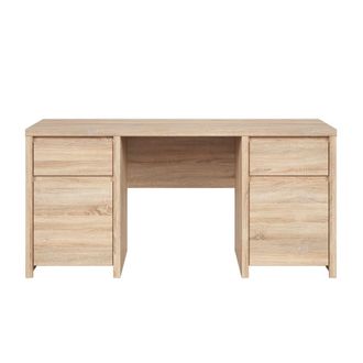 Petits Meubles Escritorio 2 puertas 2 cajones estratificado marr&oacute;n