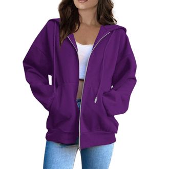 Generic Hoodies For Women UK Winter Jackets Oversized Hoodie Long Sleeve Crewneck Pullover Zip Up Longline Sweatshirts Casual Fall Winter Sweatshirts with Poc