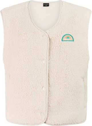 Protest PRTTosha Outdoor Bodywarmer Fleecegilet f&uuml;r Damen | wei&szlig;/beige