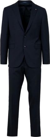 Tagliatore Jurken Marineblauw - Heren - Business pakken - Blauw - 3XL - Wol - Kostuums