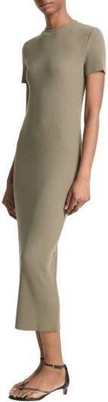 Vince Ribbed Body-Con Sweater Dress in Moss Smoke at Nordstrom Rack, Size Xx-Small
