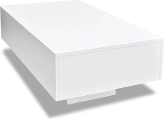 vidaXL Mesa De Centro Blanco Brillante Vidaxl