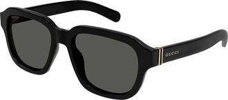 Gucci GG1508S 001 Mens Sunglasses Black Size 55 - Free RX Lenses - Free RX Lenses