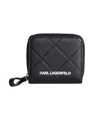 Karl Lagerfeld K/SKUARE EMBOSSED SM ZIP WLT