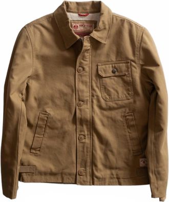 Iron And Resin Mens Usn A2 Jacket In Beige