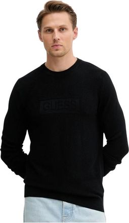 Guess Truien & Vesten, Heren, Zwart, S, Katoen, Harrison Sweater