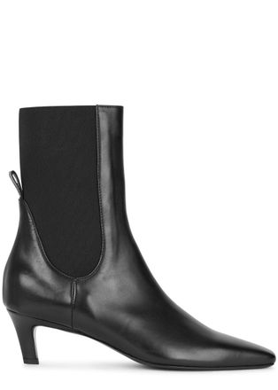Toteme 50 Womens Designer Leather Black Ankle Boots UK7 - 40 (IT40 / UK7)