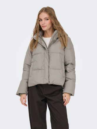 Only Steppjacke ONLY ONLALICE SHORT DOWN JACKET NOOS OTW, Damen, Gr. L, gr&uuml;n (vetiver), Steppware, Obermaterial: 100% Polyester, unifarben, l&auml;ssig geschnit