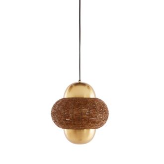 Light & Living L&aacute;mpara Colgante - Cetara - Marr&oacute;n - Metal - E27 - Light&living