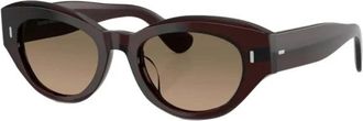 Oliver Peoples Lerrue Zonnebrillen - Dames - Zonnebrillen - Bruin - 50 MM - Accessoires