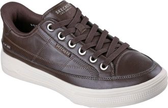 Skechers Mens Arch Fit Arcade-Catch Ya There Hands Free Slip-ins Sneaker, Chocolate, 8.5 UK