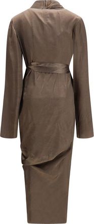 Rick Owens Womens Brown Copper Casual Dress