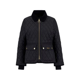 Barbour Diamond-quilted Zip-front Coat