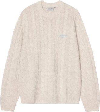 Carhartt Work in Progress Trui met geborduurd patroon - Beige