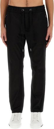 Dolce & Gabbana Jogging Pants With Plaque-Uomo
