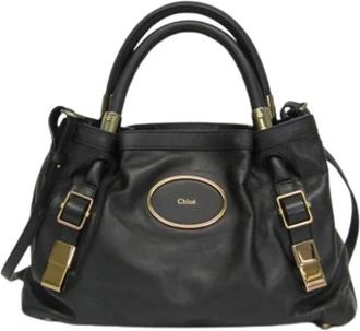 Chlo&eacute; Pre-owned Handbags, female, Black, Size: ONE SIZE Pre-owned Victoria 3S0733 Shoulder Bag
