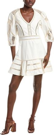 Maje Crochet Insert Mini Dress