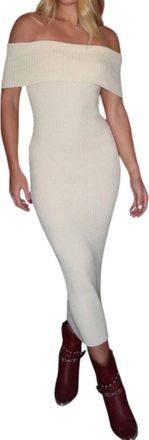 Emory Park Sweater Weather Midi Dress In Cream