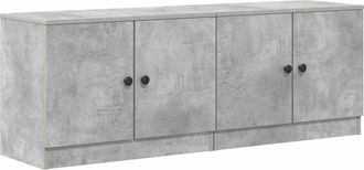 vidaXL Armario De Almacenamiento Para Cama Alta 2 Uds. Gris Hormig&oacute;n Vidaxl