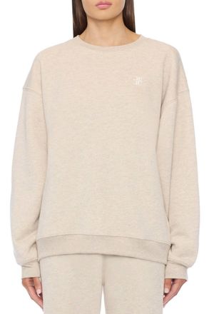 &Eacute;terne Oversized Crewneck Sweatshirt In Oatmeal