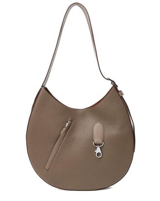 Tiffany & Fred Top-Grain Leather Hobo Bag