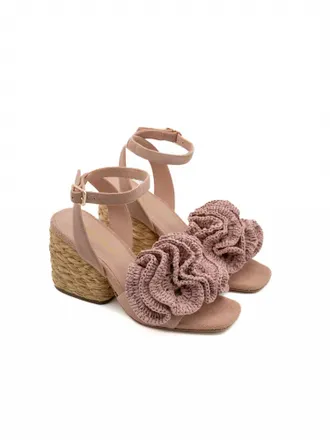 Paloma Barcel&oacute; Womens Teressa Suede Sandals In Beige
