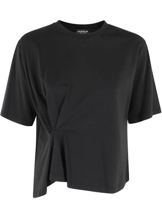 Dondup cotton t-shirt - women - Cotton - M - Black