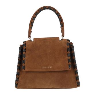 Orciani Sveva S Peach Cross - Dames - Handtassen - Bruin - ONE Size - Leer - Tassen