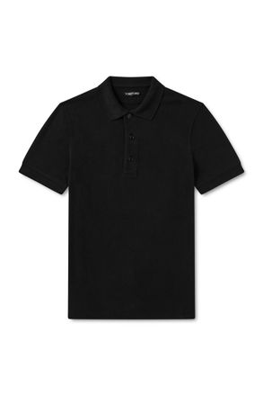 Tom Ford Slim-Fit Lyocell and Cotton-Blend Piqué Polo Shirt