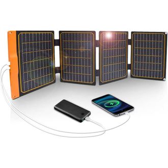 OEM Panel Solar Plegable De 40 W - Cargador Solar Port&aacute;til Ip67 - 2 Puertos Usb-a/c Qc 3.0 - Resistente A La Intemperie Para Dispositivos De 5 V -crezuo
