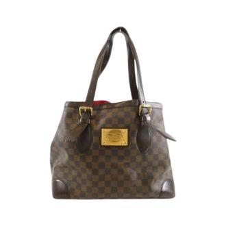 Louis Vuitton Pre-owned Shoulder Bags, female, Brown, Size: ONE SIZE Pre-owned Hampstead Damier Tote Bag