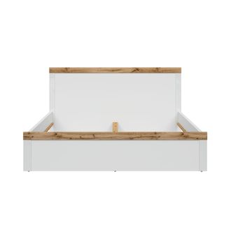Petits Meubles Cama 180x200 estratificado Blanco marr&oacute;n