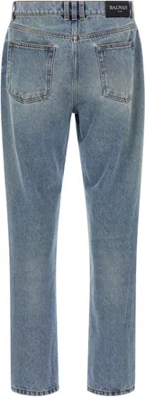 Balmain Mens Blue Cotton Jeans Denim Clothing