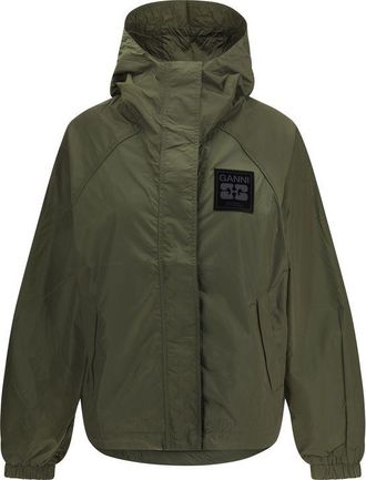 Ganni Bicolor Nylon Shell Jas