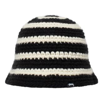 St&uuml;ssy Swirl Knit Bucket Hat Black 1321167-BLAC