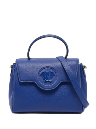 Versace Borsa tote La Medusa in pelle - Blu
