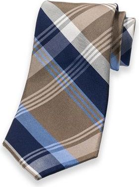 Paul Fredrick Patterned Woven Silk Tie in Gold/blue at Nordstrom