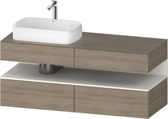 Duravit Qatego Consola Mueble Bajo Lavabo, 2 Extensiones, 2 - Duravit