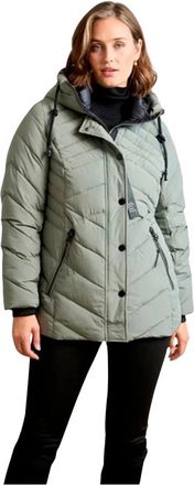 Junge Oda Jacket - Dames - Winterjassen - Groen - M - Leer - Jassen