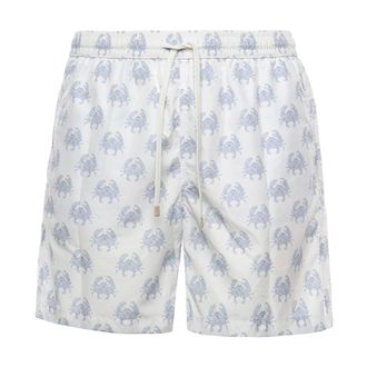 Eleventy Beachwear, male, Multicolor, Size: 2XL Bandana-print Swim Shorts
