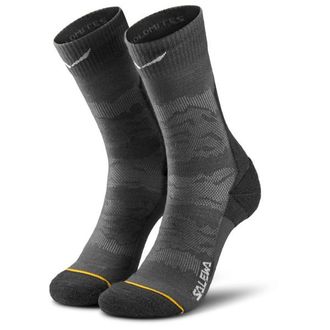Salewa Ortles AM Crew Sock Wandersocken f&uuml;r Herren | grau/schwarz